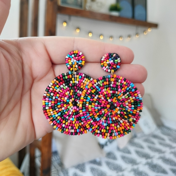 Boho Beaded Earrings - Picture 2 of 15